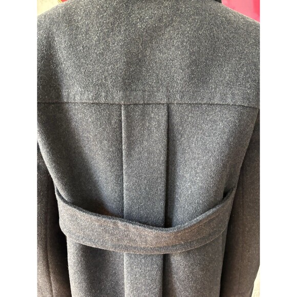 J. CREW Women Size Small Pea Coat Charcoal Black Wool Double Breasted - Picture 6 of 13